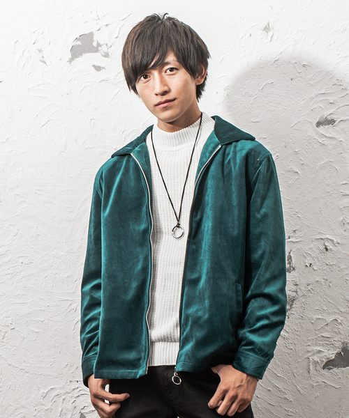 セール メンズ長袖ベロア素材スウィングトップ ジャケット ブルゾン Minority マイノリティ のファッション通販 Zozotown