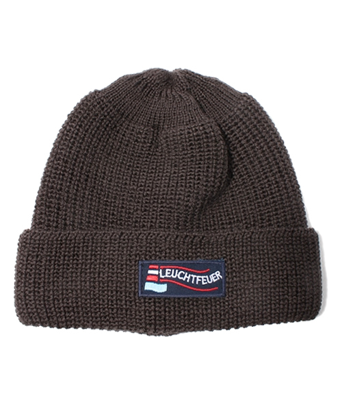 BEAUTY&YOUTH UNITED ARROWS(ビューティーアンドユースユナイテッドアローズ)の「<LEUCHTFEUER> KNIT CAP 1/ニット帽◆(ニットキャップ/ビーニー・メンズ・ライトグレー/ブラウン/レッド/オレンジ/ケリー/ネイビー・ONE SIZE)」の1枚目の写真