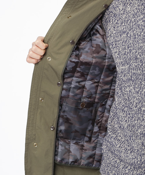 R.NEWBOLD(アールニューボールド)の「MODS COAT/235165/∂(モッズコート・メンズ・ネイビー/カーキ・SMALL/MEDIUM/X-LARGE/LARGE)」の4枚目の写真