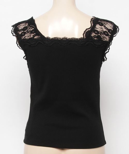 WEGO（ウィゴー）の「WEGO/2WAYレースタンクトップ（タンクトップ・レディース・ホワイト/ブラック/ベージュ・FREE）」の5枚目の写真