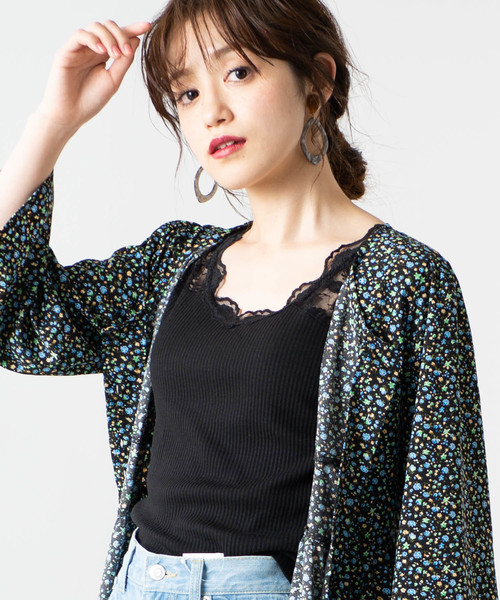 WEGO（ウィゴー）の「WEGO/2WAYレースタンクトップ（タンクトップ・レディース・ホワイト/ブラック/ベージュ・FREE）」の3枚目の写真