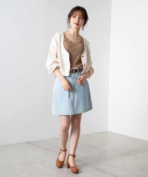 WEGO（ウィゴー）の「WEGO/2WAYレースタンクトップ（タンクトップ・レディース・ホワイト/ブラック/ベージュ・FREE）」の13枚目の写真