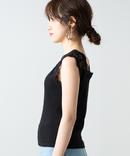 WEGO（ウィゴー）の「WEGO/2WAYレースタンクトップ（タンクトップ・レディース・ホワイト/ブラック/ベージュ・FREE）」の16枚目の写真