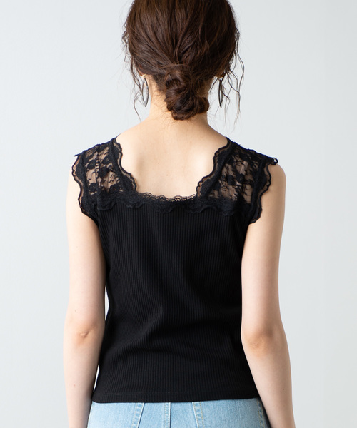 WEGO（ウィゴー）の「WEGO/2WAYレースタンクトップ（タンクトップ・レディース・ホワイト/ブラック/ベージュ・FREE）」の17枚目の写真