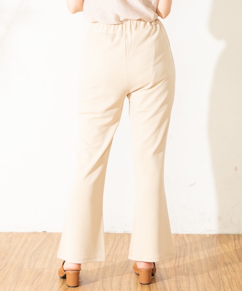 natural couture(ナチュラルクチュール)の「T/Rリブフレアパンツ(その他パンツ・レディース・モカ/ベージュ/ブラック・FREE)」の12枚目の写真