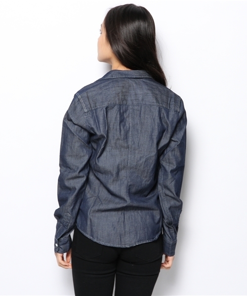 The SAZABY LEAGUE SELECT(ザサザビーリーグセレクト)の「Frank&Eileen BARRY/ST RSTWD(シャツ/ブラウス・レディース・インディゴブルー・SMALL/MEDIUM/X-SMALL/XX-SMALL)」の2枚目の写真