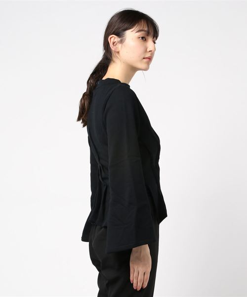 MIHARAYASUHIRO（ミハラヤスヒロ）の「【MIHARAYASUHIRO】SWEAT DRAPE TOPS（スウェット・レディース・ブラック・36）」の2枚目の写真