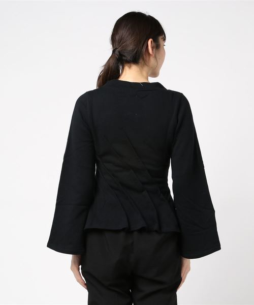 MIHARAYASUHIRO（ミハラヤスヒロ）の「【MIHARAYASUHIRO】SWEAT DRAPE TOPS（スウェット・レディース・ブラック・36）」の3枚目の写真