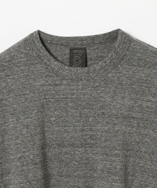 homspun（ホームスパン）の「homspun / ワイドフォルム クルーネック カットソー ロングスリーブ＜WOMEN＞（Tシャツ/カットソー・レディース・チャコールグレー/ブラック・ONE SIZE）」の9枚目の写真