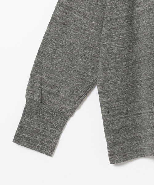 homspun（ホームスパン）の「homspun / ワイドフォルム クルーネック カットソー ロングスリーブ＜WOMEN＞（Tシャツ/カットソー・レディース・チャコールグレー/ブラック・ONE SIZE）」の8枚目の写真