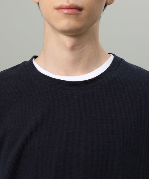 JUNRED（ジュンレッド）の「変形カノコクルーベスト（ベスト・メンズ・ブラック/ネイビー・M/L）」の7枚目の写真