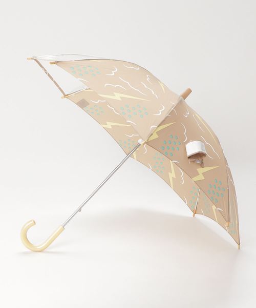 392 plusm（サンキューニプリュスエム）の「thunder Kids傘　45（長傘・キッズ・ベージュ/グレー・45）」の4枚目の写真