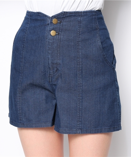 Chico(チコ)の「デニムハイウエストショートP(その他パンツ・レディース・ネイビー・FREE)」の4枚目の写真