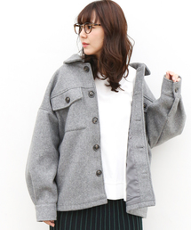 n'ee-ne | フェイクウールのオーバージャケット☆(テーラードジャケット)