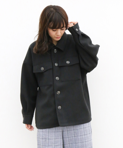 n'ee-ne（ネーネ）の「CPOジャケット（テーラードジャケット・レディース・ブラック/杢グレー/モカ/オートミール・FREE）」の2枚目の写真