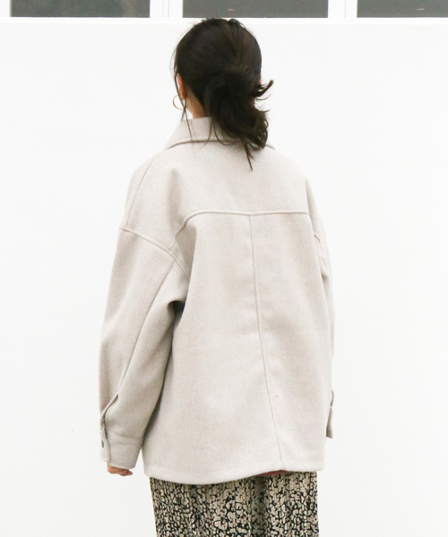 n'ee-ne（ネーネ）の「CPOジャケット（テーラードジャケット・レディース・ブラック/杢グレー/モカ/オートミール・FREE）」の6枚目の写真