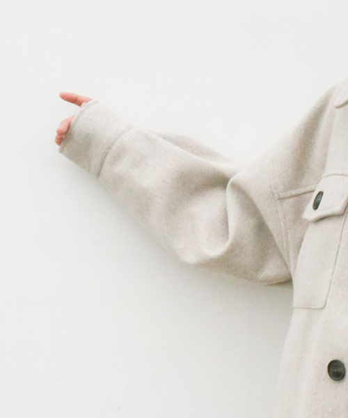 n'ee-ne（ネーネ）の「CPOジャケット（テーラードジャケット・レディース・ブラック/杢グレー/モカ/オートミール・FREE）」の10枚目の写真