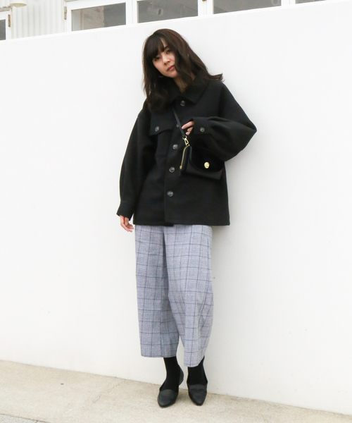 n'ee-ne（ネーネ）の「CPOジャケット（テーラードジャケット・レディース・ブラック/杢グレー/モカ/オートミール・FREE）」の13枚目の写真