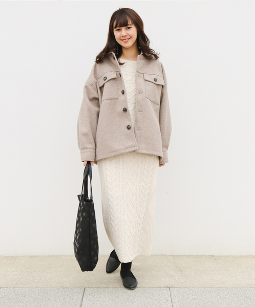 n'ee-ne（ネーネ）の「CPOジャケット（テーラードジャケット・レディース・ブラック/杢グレー/モカ/オートミール・FREE）」の15枚目の写真