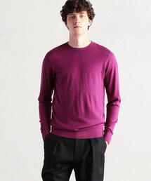 メンズのニット セーター パープル 紫色系 シルク ファッション通販 Zozotown