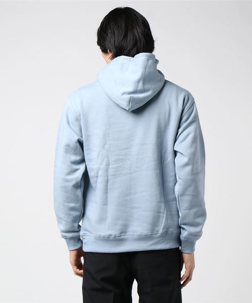 WEGO（ウィゴー）の「WEGO/シンプル刺繍プルパーカー（パーカー・メンズ・ホワイト/サックスブルー/ライトピンク・SMALL/MEDIUM/LARGE）」の4枚目の写真