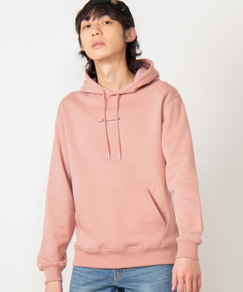 WEGO（ウィゴー）の「WEGO/シンプル刺繍プルパーカー（パーカー・メンズ・ホワイト/サックスブルー/ライトピンク・SMALL/MEDIUM/LARGE）」の3枚目の写真