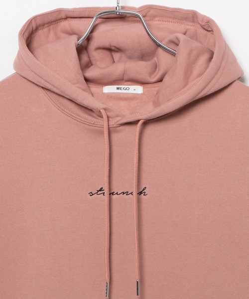 WEGO（ウィゴー）の「WEGO/シンプル刺繍プルパーカー（パーカー・メンズ・ホワイト/サックスブルー/ライトピンク・SMALL/MEDIUM/LARGE）」の22枚目の写真