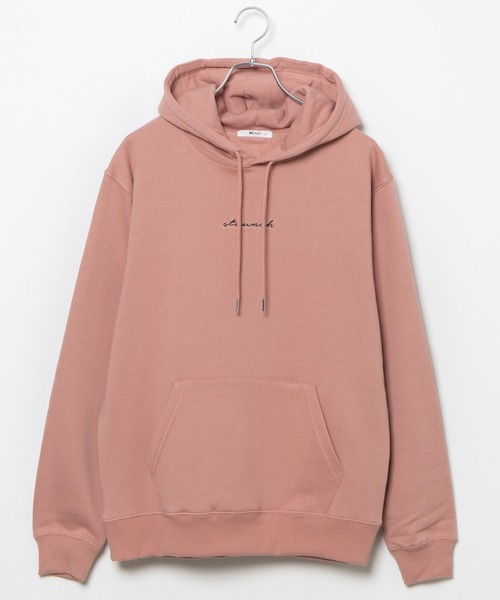 WEGO（ウィゴー）の「WEGO/シンプル刺繍プルパーカー（パーカー・メンズ・ホワイト/サックスブルー/ライトピンク・SMALL/MEDIUM/LARGE）」の17枚目の写真