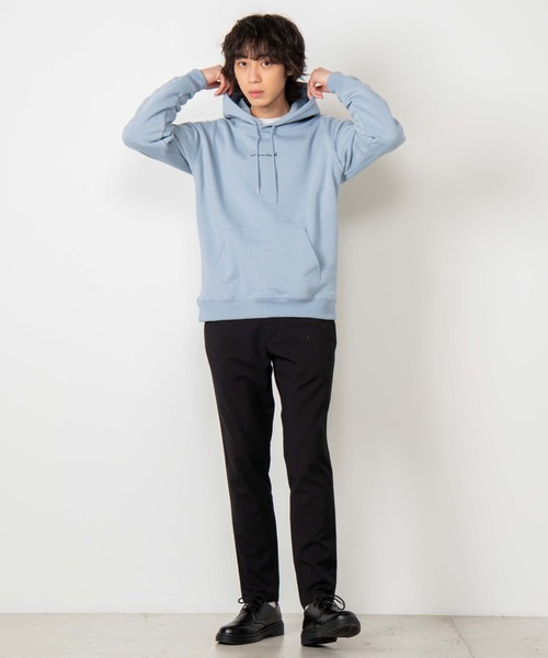 WEGO（ウィゴー）の「WEGO/シンプル刺繍プルパーカー（パーカー・メンズ・ホワイト/サックスブルー/ライトピンク・SMALL/MEDIUM/LARGE）」の11枚目の写真