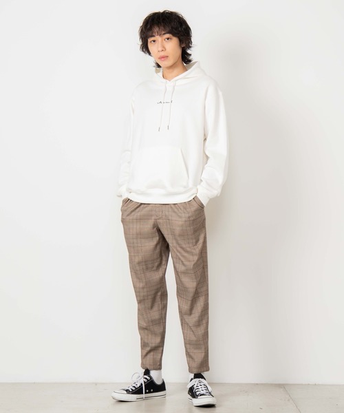 WEGO（ウィゴー）の「WEGO/シンプル刺繍プルパーカー（パーカー・メンズ・ホワイト/サックスブルー/ライトピンク・SMALL/MEDIUM/LARGE）」の6枚目の写真