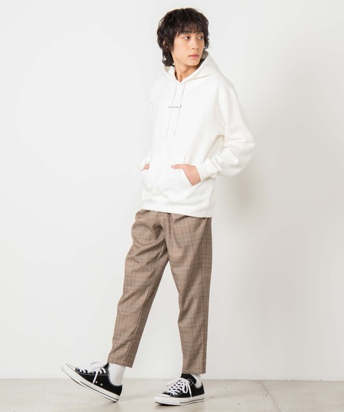 WEGO（ウィゴー）の「WEGO/シンプル刺繍プルパーカー（パーカー・メンズ・ホワイト/サックスブルー/ライトピンク・SMALL/MEDIUM/LARGE）」の7枚目の写真