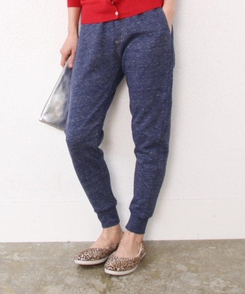 coen(コーエン)の「粗びき杢スウェットパンツ(その他パンツ・レディース・グレー/ネイビー・MEDIUM/LARGE)」の1枚目の写真