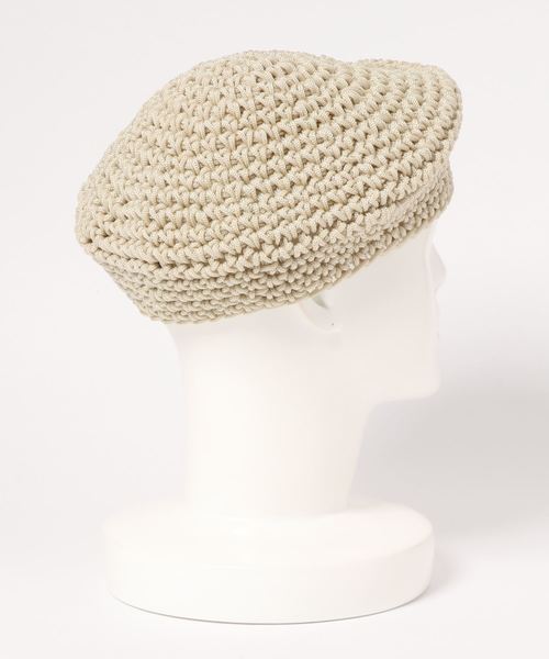 チチカカ（チチカカ）の「ロープベレー帽（ハンチング/ベレー帽・レディース・ブラック/ベージュ/ブルー・FREE）」の4枚目の写真