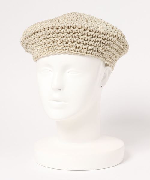 チチカカ（チチカカ）の「ロープベレー帽（ハンチング/ベレー帽・レディース・ブラック/ベージュ/ブルー・FREE）」の6枚目の写真