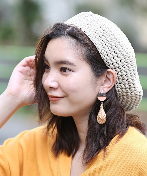 チチカカ（チチカカ）の「ロープベレー帽（ハンチング/ベレー帽・レディース・ブラック/ベージュ/ブルー・FREE）」の18枚目の写真