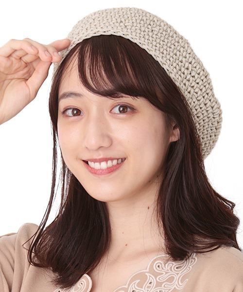 チチカカ（チチカカ）の「ロープベレー帽（ハンチング/ベレー帽・レディース・ブラック/ベージュ/ブルー・FREE）」の21枚目の写真