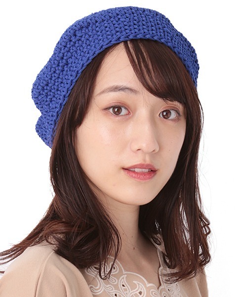 チチカカ（チチカカ）の「ロープベレー帽（ハンチング/ベレー帽・レディース・ブラック/ベージュ/ブルー・FREE）」の22枚目の写真