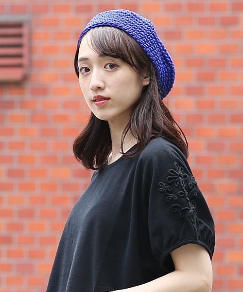 チチカカ（チチカカ）の「ロープベレー帽（ハンチング/ベレー帽・レディース・ブラック/ベージュ/ブルー・FREE）」の20枚目の写真