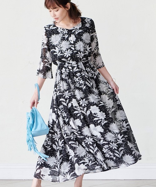 総柄シフォンロングワンピース ワンピース Ranan ラナン のファッション通販 Zozotown 総柄シフォンロングワンピース ワンピース Ranan ラナン のファッション通販 Zozotown