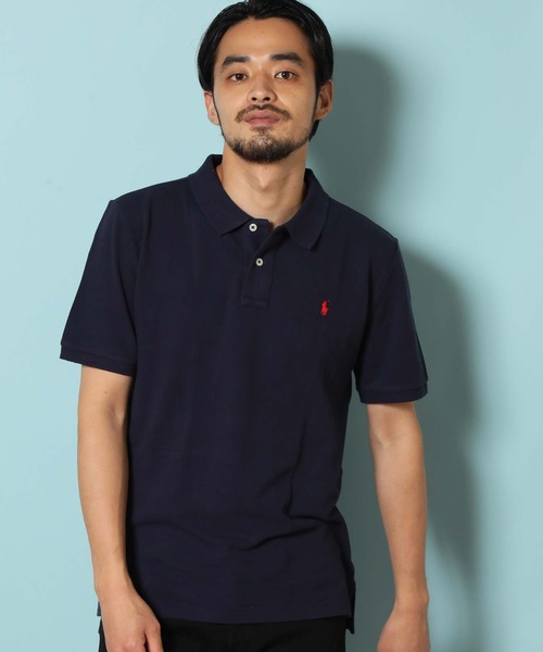Lauren ポロ 鹿の子 ラルフローレン Ralph ポロシャツ Ralph Ralph トップス セール Lauren ポロラルフローレン のファッション Polo Lauren ポロ ワンポイント刺繍 ボーイズライン ポロシャツ Polo