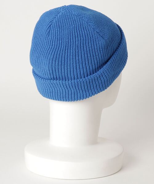 BANKS（バンクス）の「BE0034 / BANKS(バンクス)ワンポイントロゴ入り無地ニットキャップ（ビーニー）（ニットキャップ/ビーニー・メンズ・ブルー/ヘザーグレー/キャメル・FREE）」の4枚目の写真