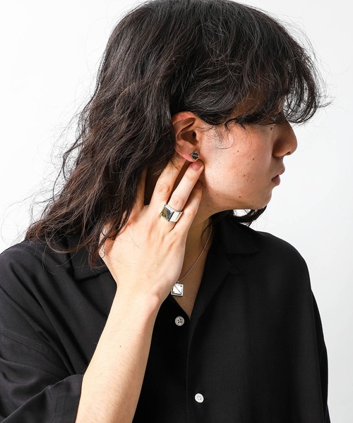 Ayler(アイラー)の「Ayler アイラー /Square Plate RING(リング・メンズ・シルバー・17号/13号/19号)」の2枚目の写真
