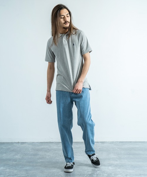 POLO RALPH LAUREN(ポロ ラルフ ローレン)の「POLO RALPH LAUREN ポロラルフローレン ワンポイント 刺繍 綿100% S/Sポロシャツ(ポロシャツ・メンズ・ブラック/ネイビー/グレー/ピンク/レッド/ブルー/ホワイト・M/L/XL)」の16枚目の写真