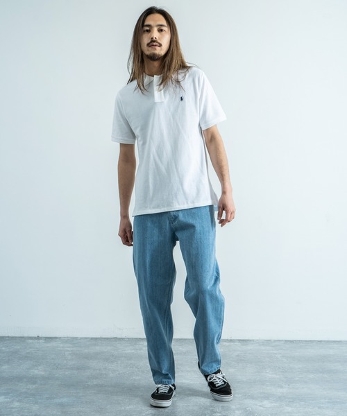POLO RALPH LAUREN(ポロ ラルフ ローレン)の「POLO RALPH LAUREN ポロラルフローレン ワンポイント 刺繍 綿100% S/Sポロシャツ(ポロシャツ・メンズ・ブラック/ネイビー/グレー/ピンク/レッド/ブルー/ホワイト・M/L/XL)」の13枚目の写真