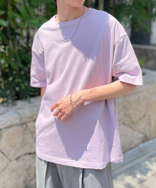 United Athle（ユナイテッドアスレ）の「【United Athle】5.6オンス プレミアムコットン ビッグシルエット ボクシーTシャツ 半袖無地Tシャツ 短丈 5508（Tシャツ/カットソー・メンズ・ホワイト/ブラック/ライトピンク/グレー/ライトグリーン/ライトブルー/カーキ/オリーブ/ネイビー/ベージュ/ライトパープル・S/M/L/XL/XXL）」の10枚目の写真