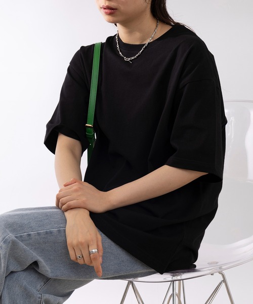 United Athle（ユナイテッドアスレ）の「【United Athle】5.6オンス プレミアムコットン ビッグシルエット ボクシーTシャツ 半袖無地Tシャツ 短丈 5508（Tシャツ/カットソー・メンズ・ホワイト/ブラック/ライトピンク/グレー/ライトグリーン/ライトブルー/カーキ/オリーブ/ネイビー/ベージュ/ライトパープル・S/M/L/XL/XXL）」の21枚目の写真