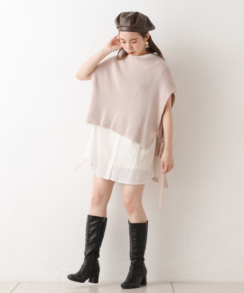 Chico（チコ）の「フェイクレザーベレー帽（ハンチング/ベレー帽・レディース・ブラック/ブラウン・FREE）」の9枚目の写真