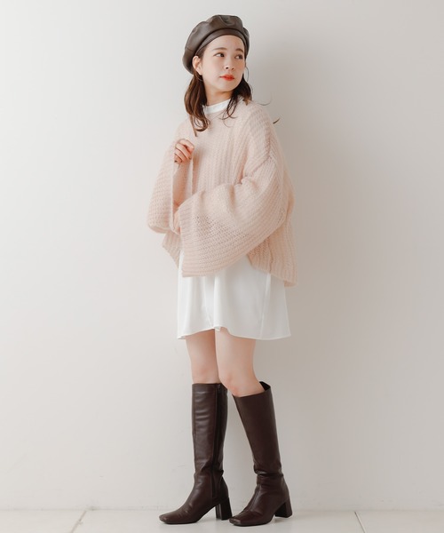 Chico（チコ）の「フェイクレザーベレー帽（ハンチング/ベレー帽・レディース・ブラック/ブラウン・FREE）」の14枚目の写真