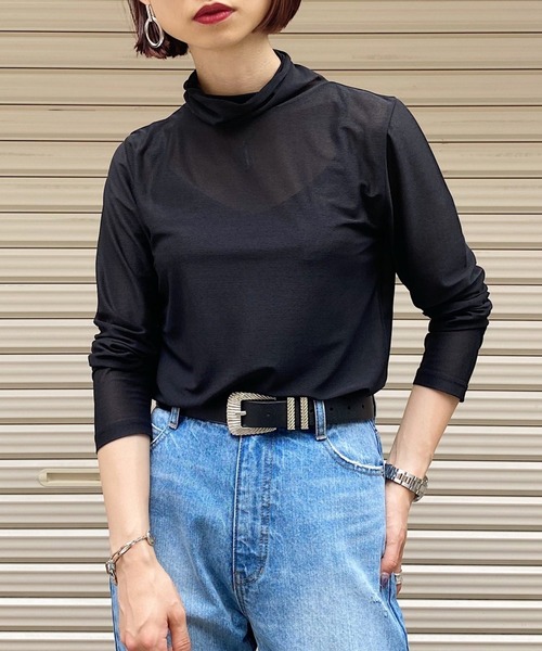 PAGEBOY（ページボーイ）の「シアータートルインナーセット（Tシャツ/カットソー・レディース・ホワイト/ブラック/ブルー系その他・FREE）」の3枚目の写真