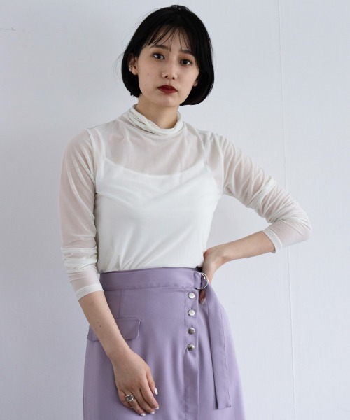 PAGEBOY（ページボーイ）の「シアータートルインナーセット（Tシャツ/カットソー・レディース・ホワイト/ブラック/ブルー系その他・FREE）」の10枚目の写真